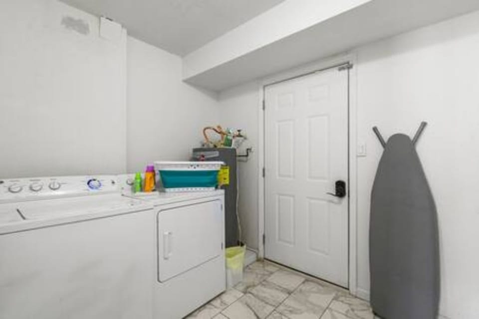 Your private laundry room makes packing light a breeze, with a full-size washer and dryer plus an ironing board for crisp clothes.