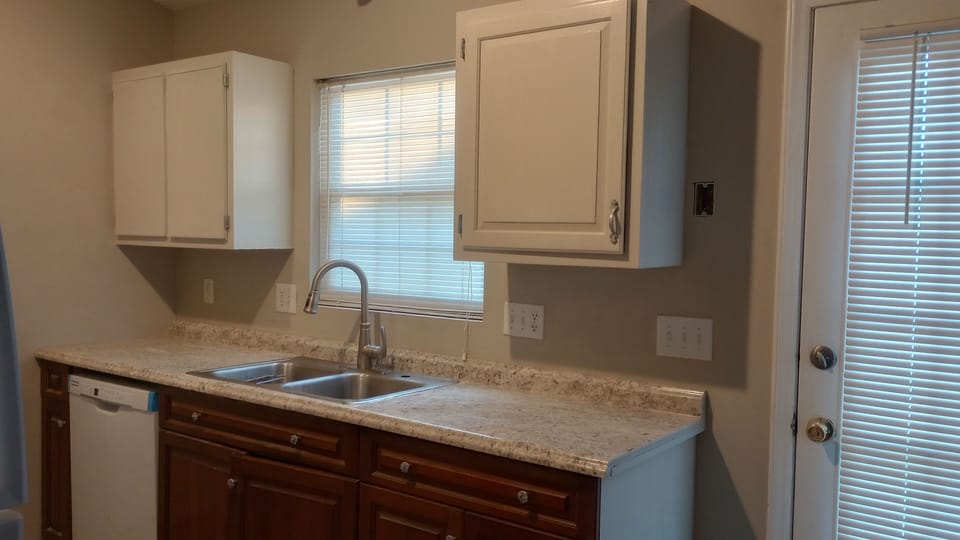 Kitchen and back door to deck
