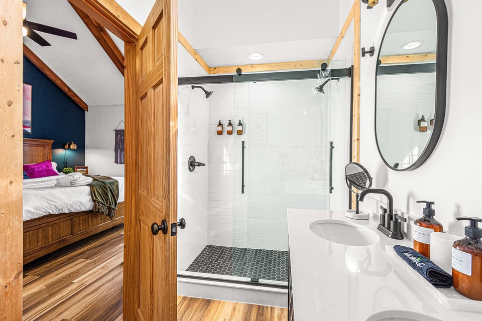 Bathrooms are newly remodeled and stocked with all the amenities you need!