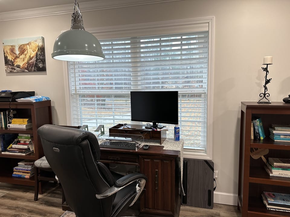 Dedicated office space with fast internet.