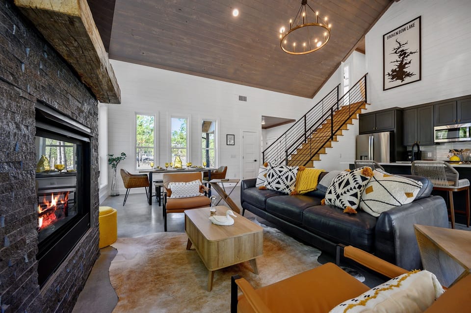 The living area is perfect for unwinding!