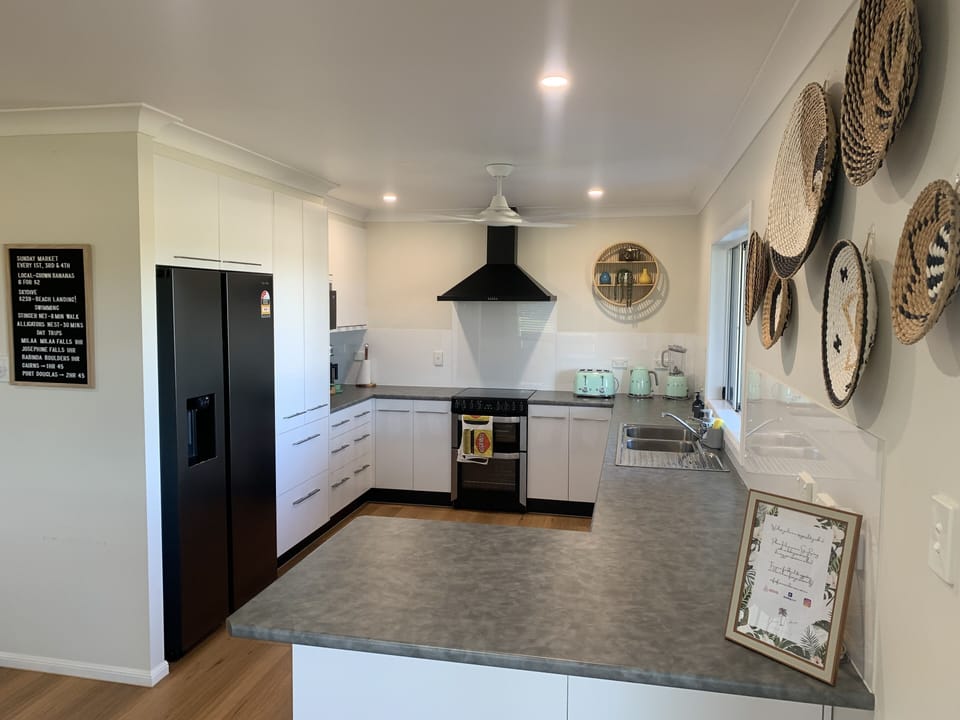 Our fully decked-out kitchen has absolutely everything you need.  