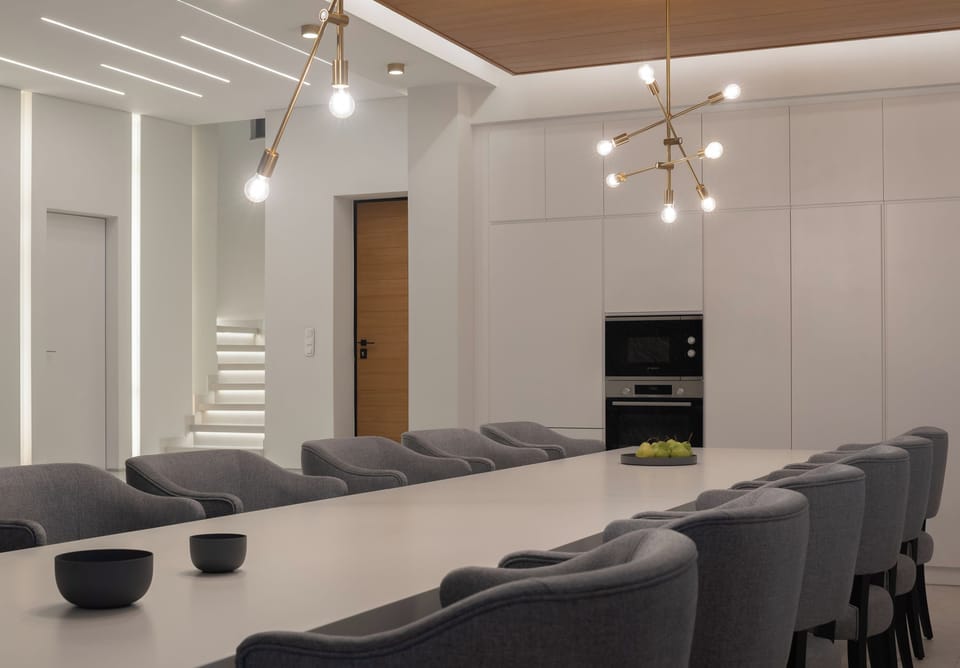 Fully equipped kitchen with branded built-in appliances.