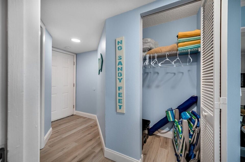 Closet Supplied with Beach Equipment