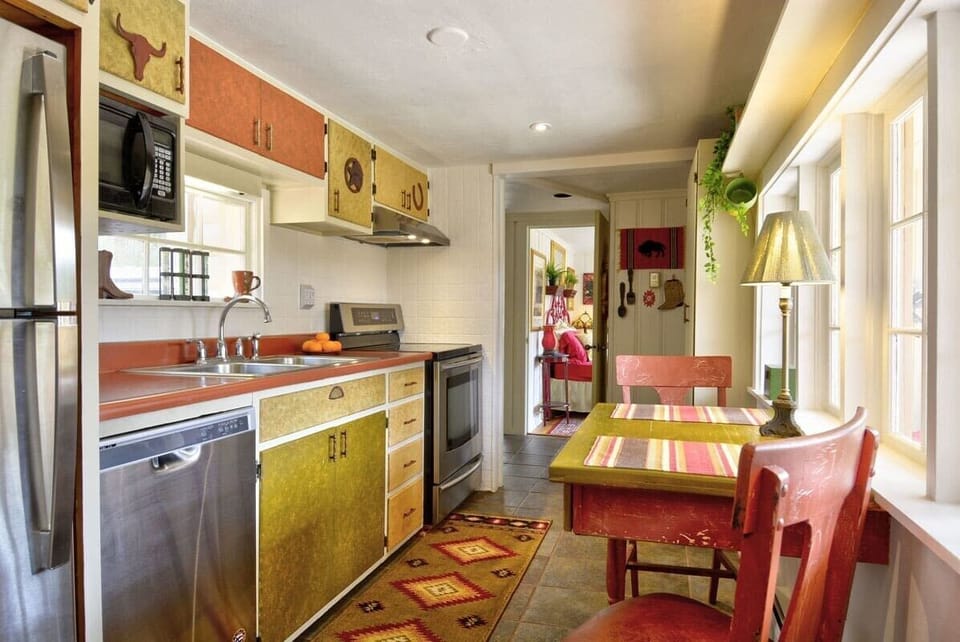 Kitchen and seating 