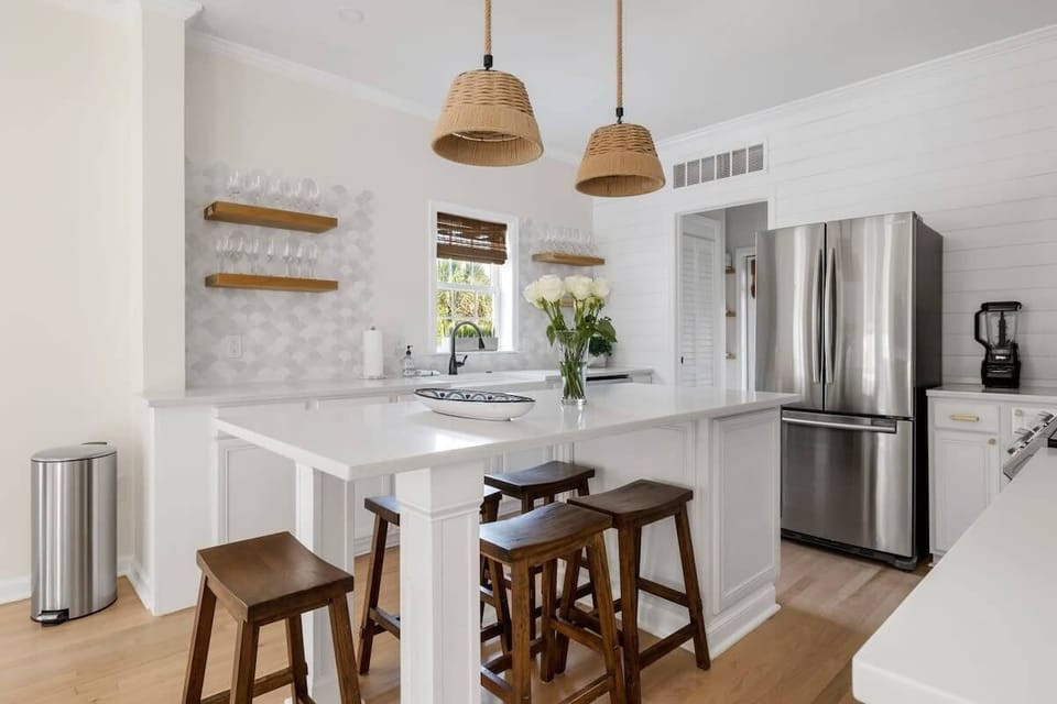 Perfect open kitchen with tons of space for cooking at the house