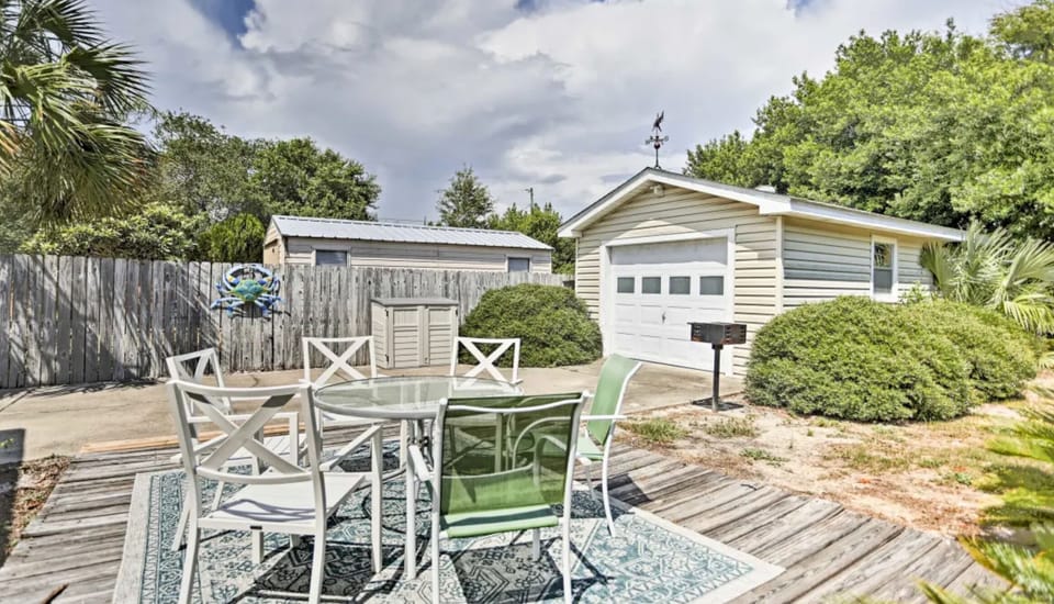 large fenced back yard