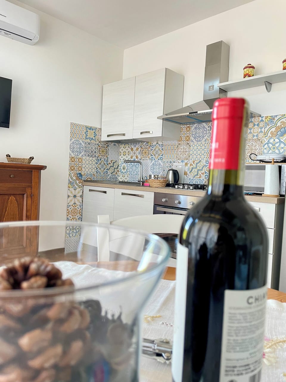 Apartment, 1 Bedroom, Air conditioning, Garden View | Private kitchen | Fridge, microwave, oven, stovetop