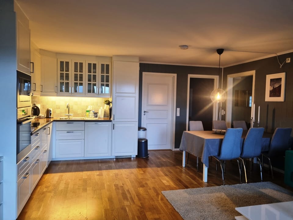 Kitchen and dining area