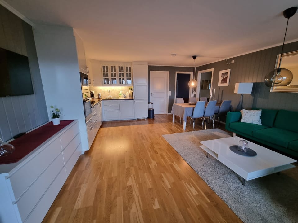 Lounge kitchen and dining areas