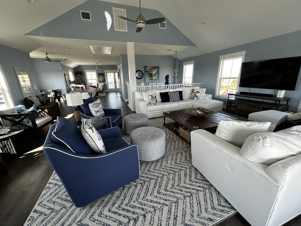 Entire second floor is the living area for all to gather in the house.