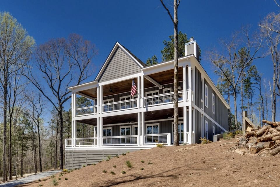 Rear view of the house.