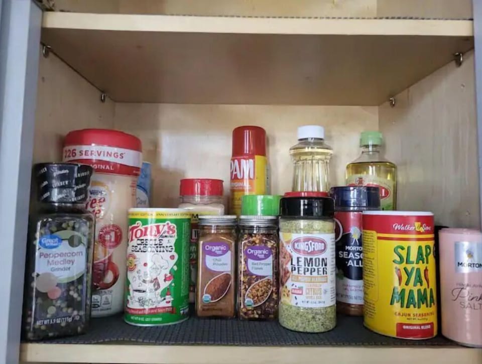 Plenty of seasonings and spices for good southern cooking!