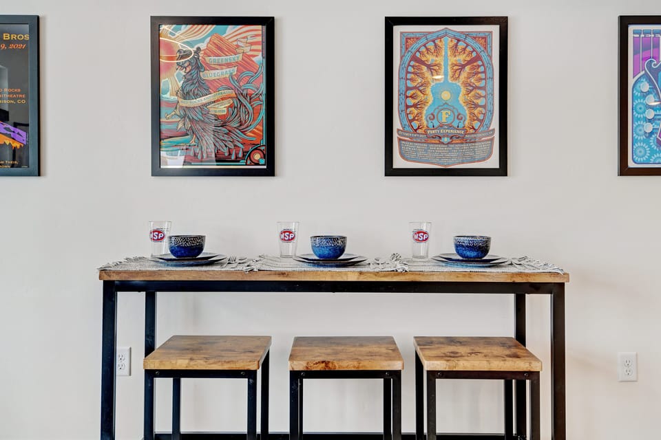 Dining Bar Table for 3 People