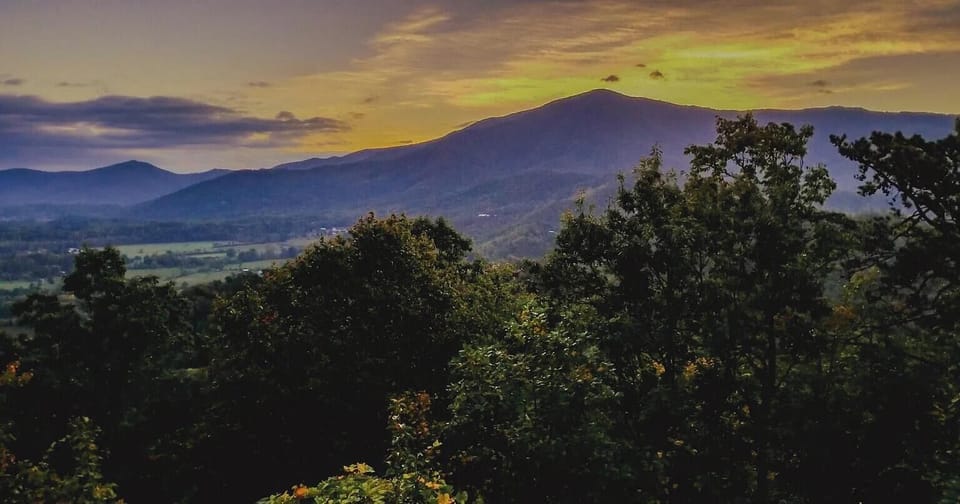 Beautiful view of mountains from back porch - Beautiful view of mountains from back porch