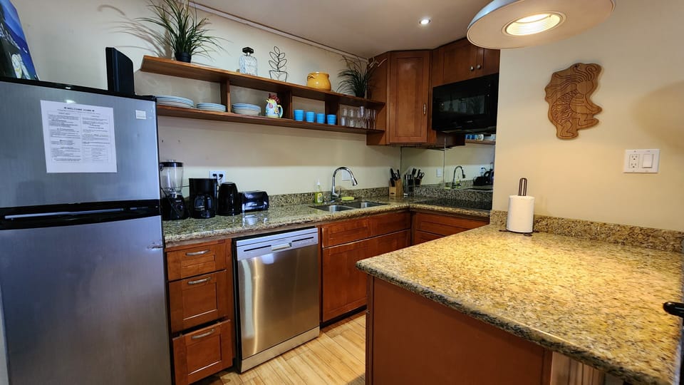 Fully equipped kitchen with a dishwasher