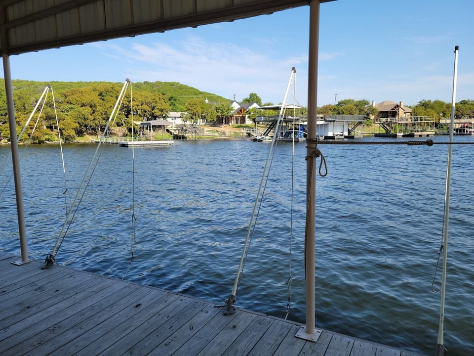 Boat mooring whips available on both sides of dock (please request in advance)