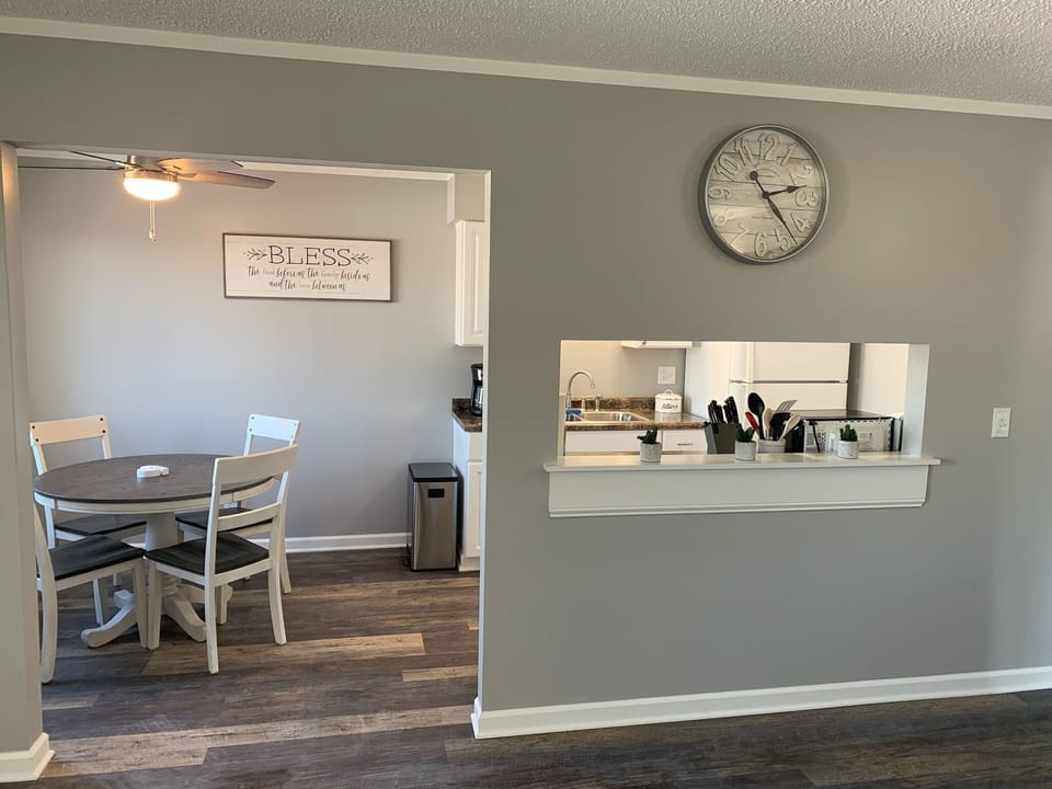 Kitchen entrance from living room.