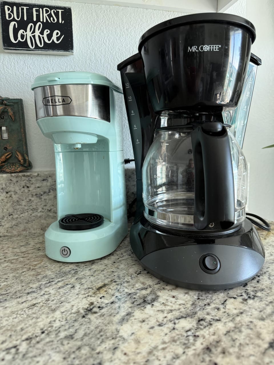 Coffee Pot and a K-Cup
