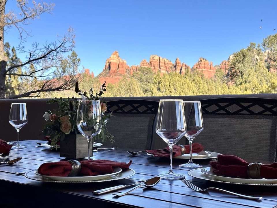 Red Rock View from Covered Patio