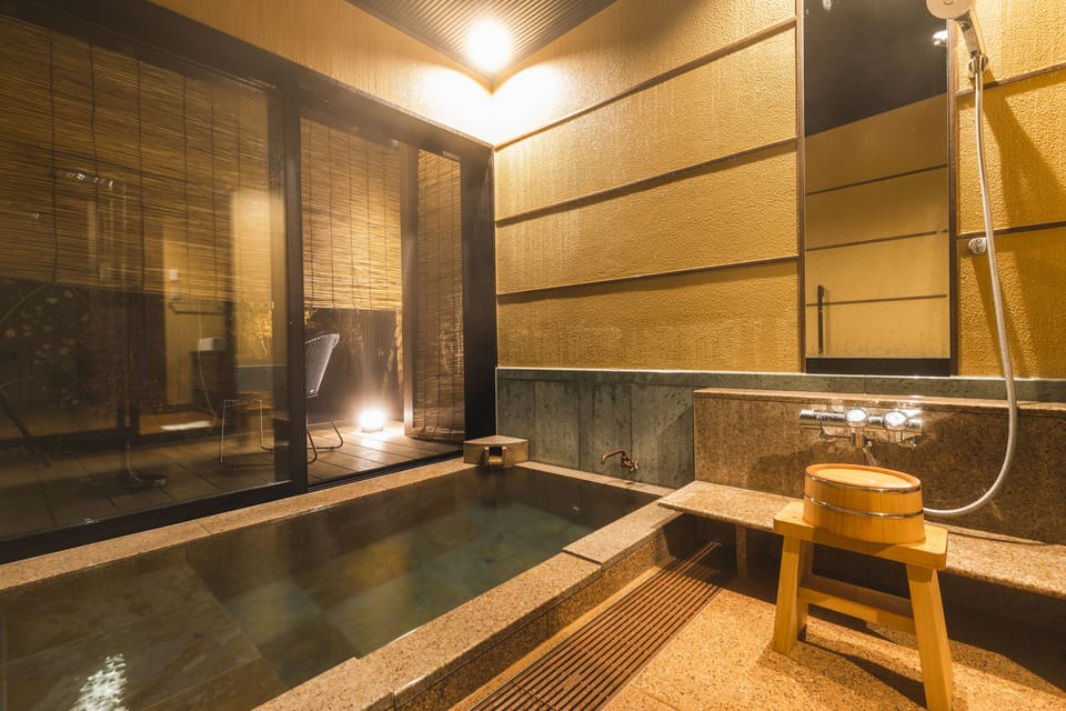 Private Onsen Bungalow with Wellness Room - Yakkaku, Non Smoking | Bathroom | Bidet, towels