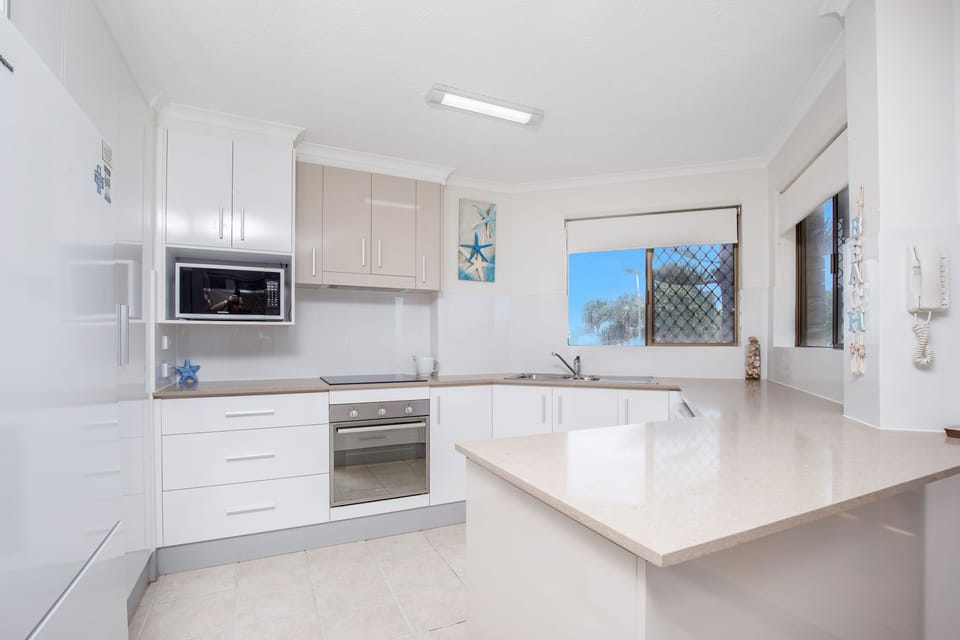 Fully equipped Kitchen with beach views