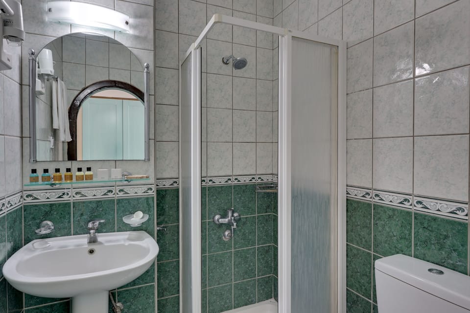 Standard Room, City View | Bathroom | Shower, hair dryer, towels, shampoo