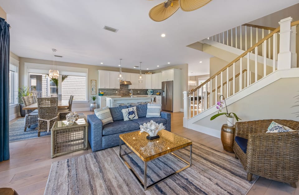 Comfortable living and dining space