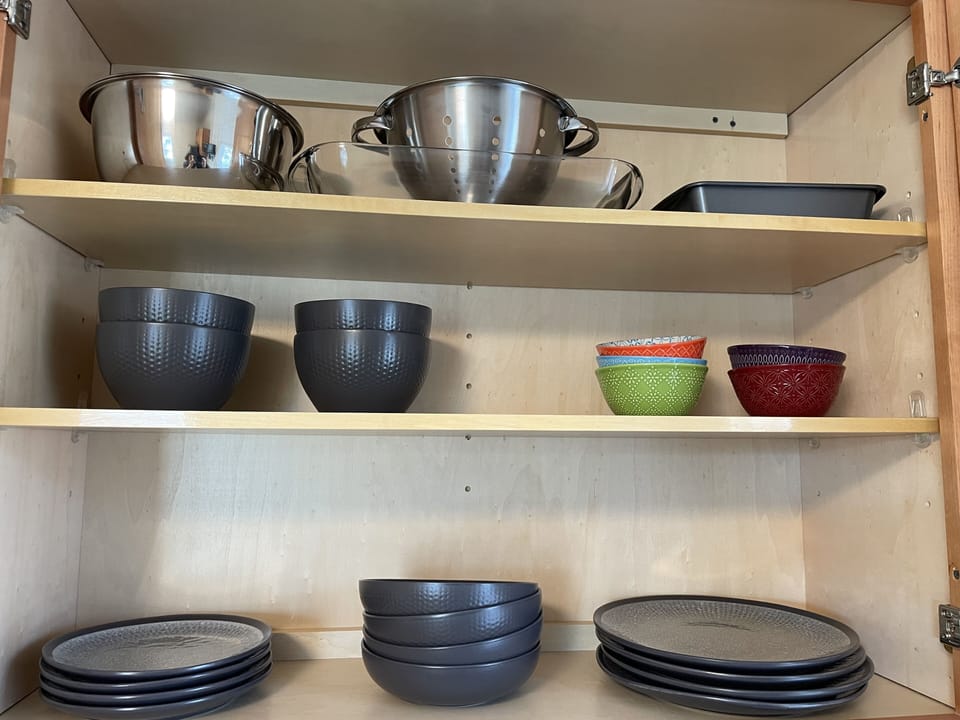 All kitchen needs provided