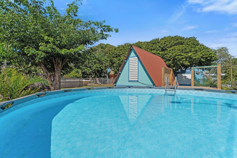 Dive into relaxation by the refreshing pool and charming A-frame escape!