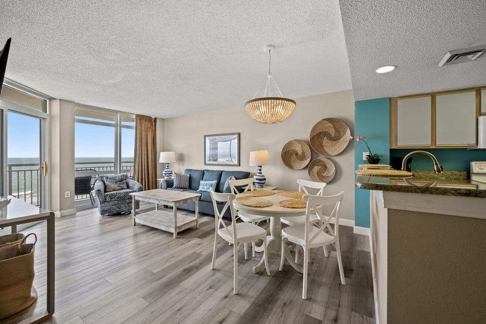 Sit down to a home cooked meal with a view.