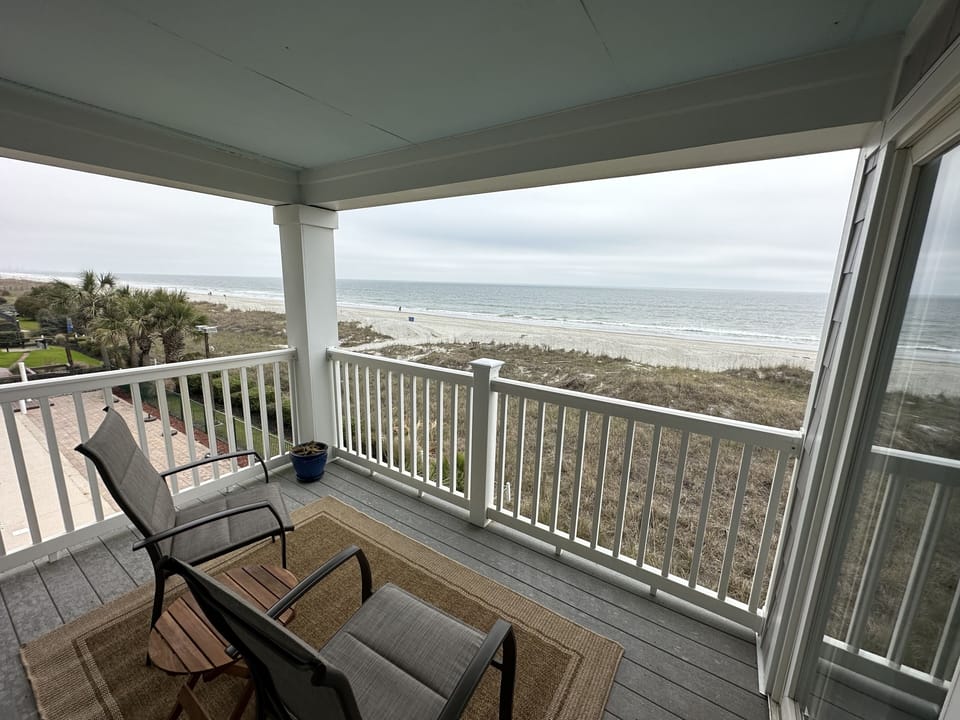 Amazing views from the corner balcony.  
