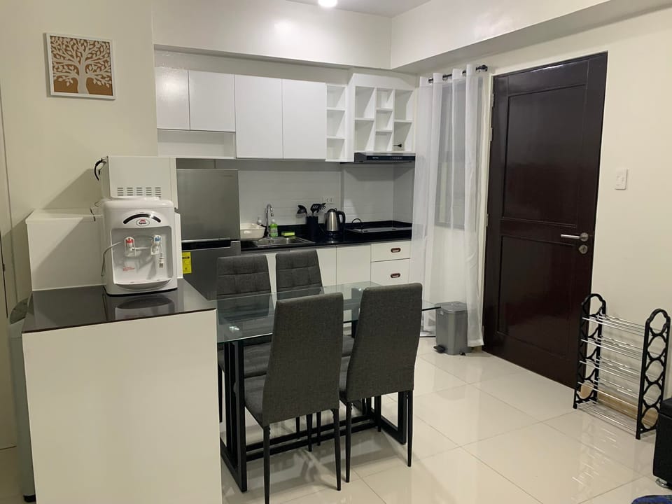 dining area and kitchen