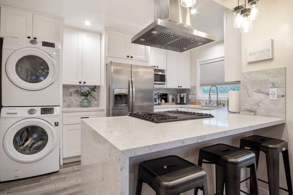 Fully Stocked Kitchen and Family Room w/ open layout