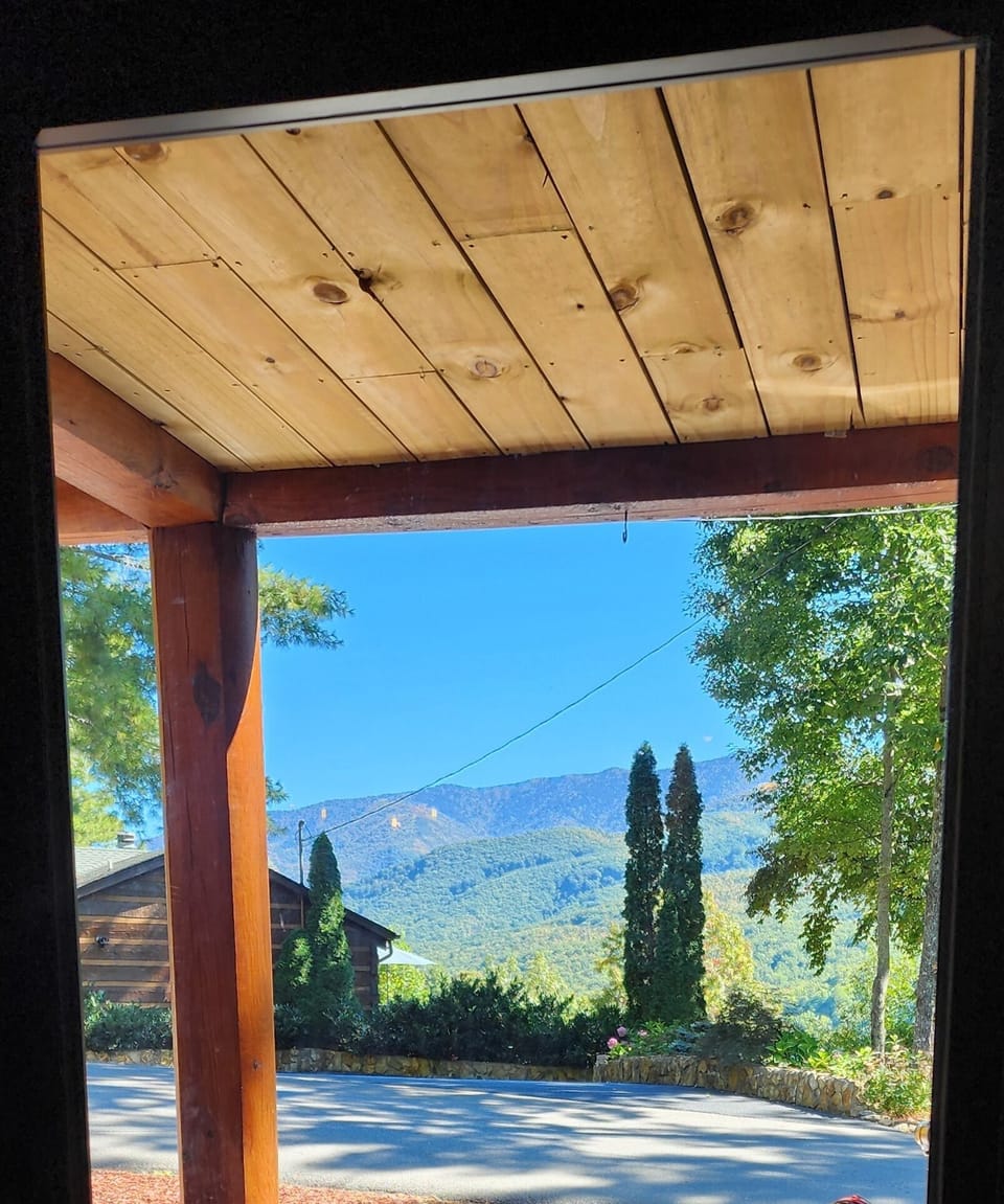 Mountain view from the front door