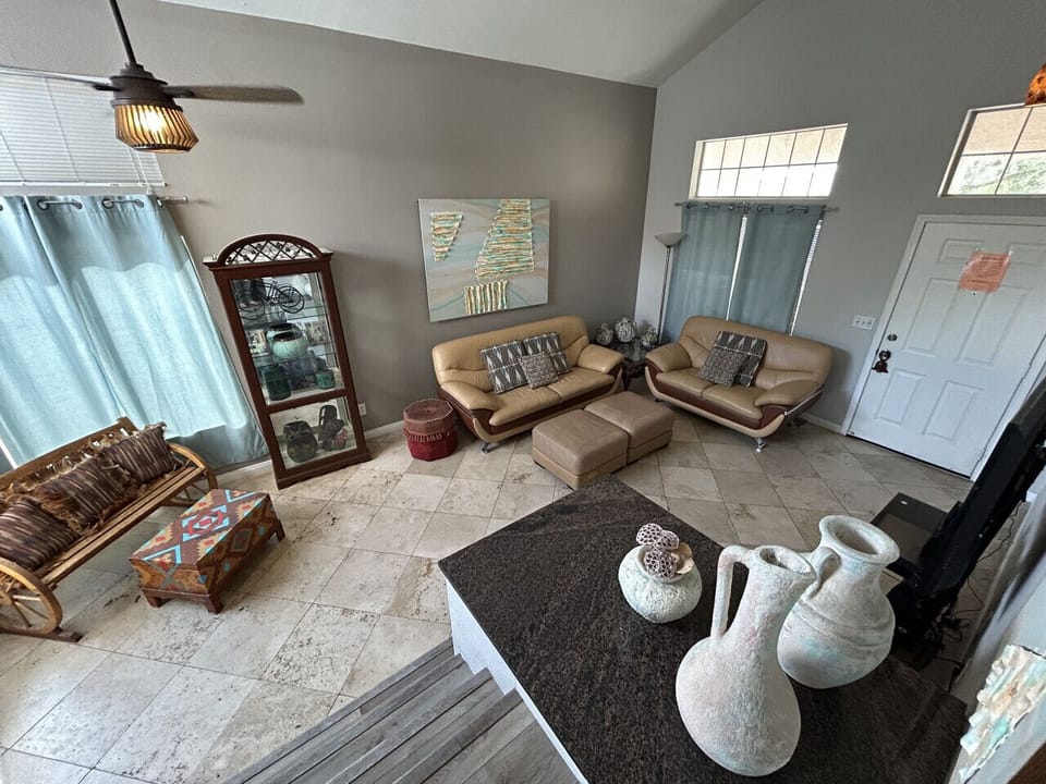 Relax in the living room.