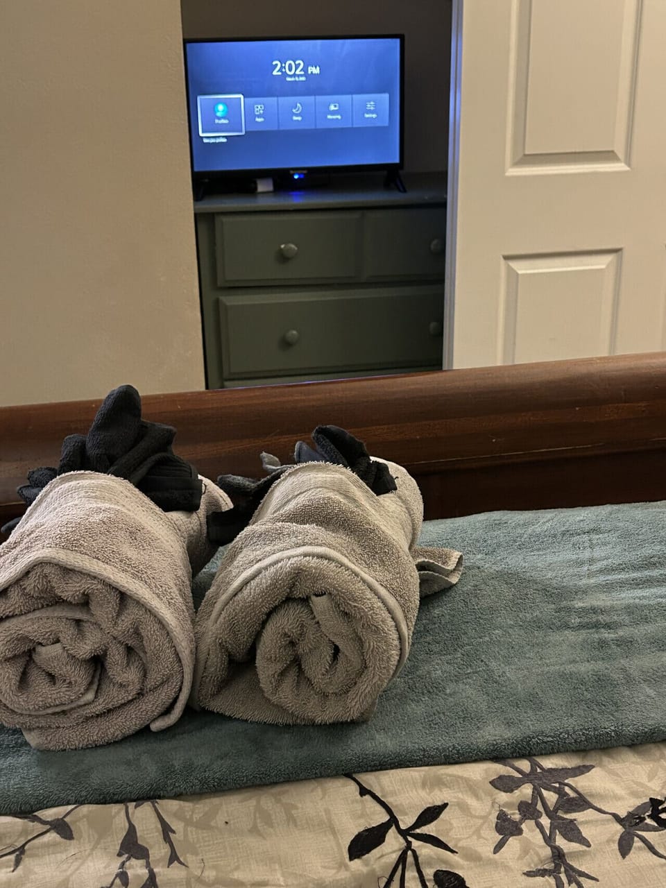 Towels provided.