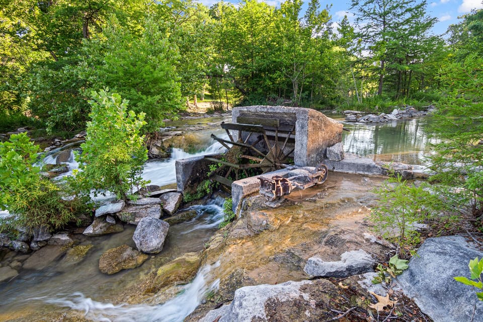 Explore the river behind the cabin
