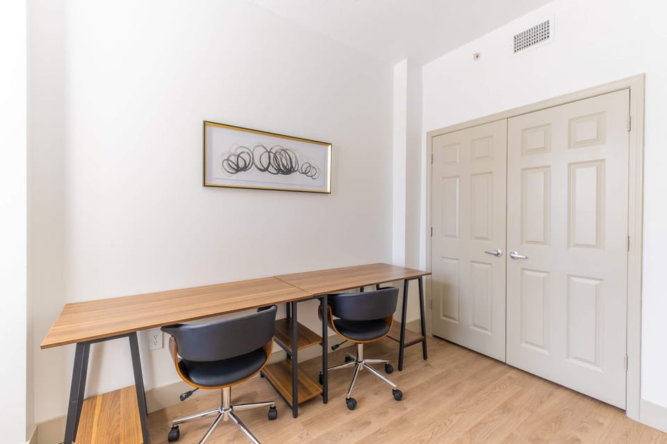In-room workstation available