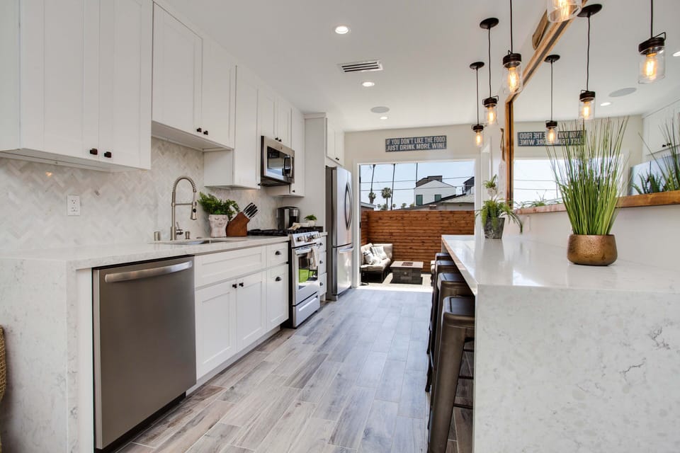 Family Room and Kitchen w/ open layout
