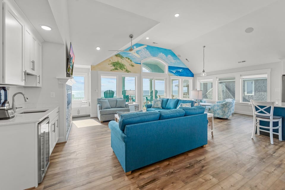 Surf or Sound Realty - 1093 - Hatteras Holiday - Great Room -4