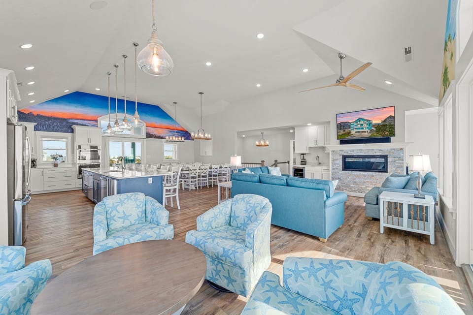 Surf or Sound Realty - 1093 - Hatteras Holiday - Great Room -3