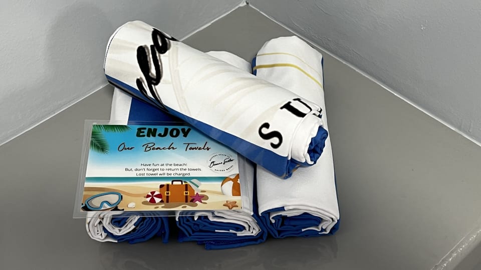 For your comfort, we provide quick dry microfiber sand proof beach towel