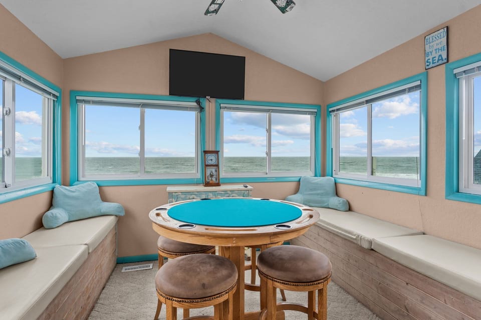 Game Room with Incredible Ocean Front View!