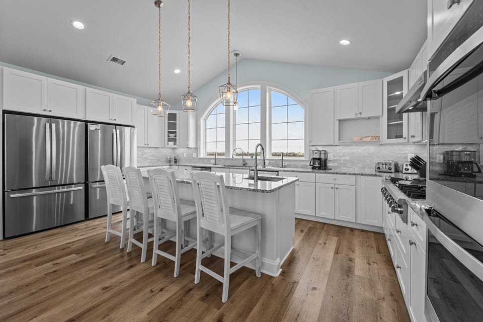 Kitchen with Dual Refrigerators