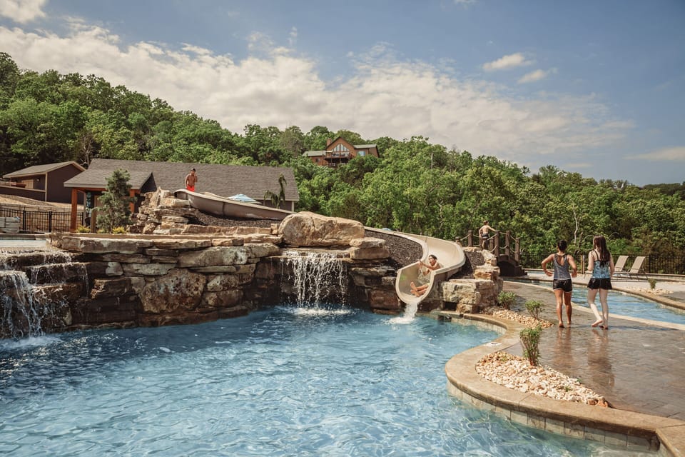 Outdoor Lower Pool and Slide
