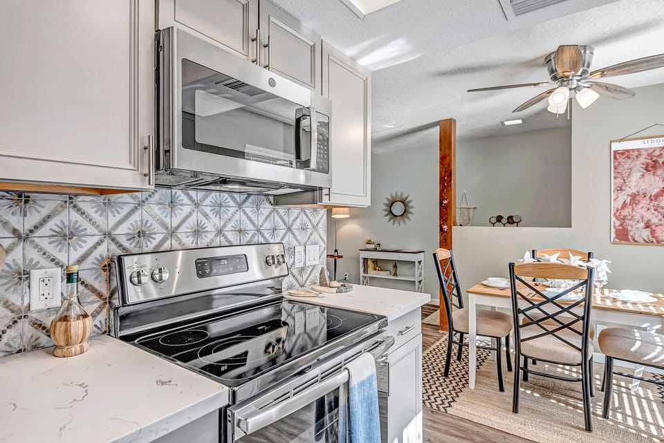 Fully Equipped Kitchen and an Electric Range
