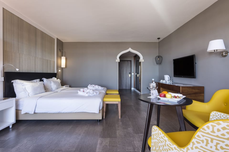 Double or Twin Room, Sea View | In-room safe, desk, blackout drapes, soundproofing