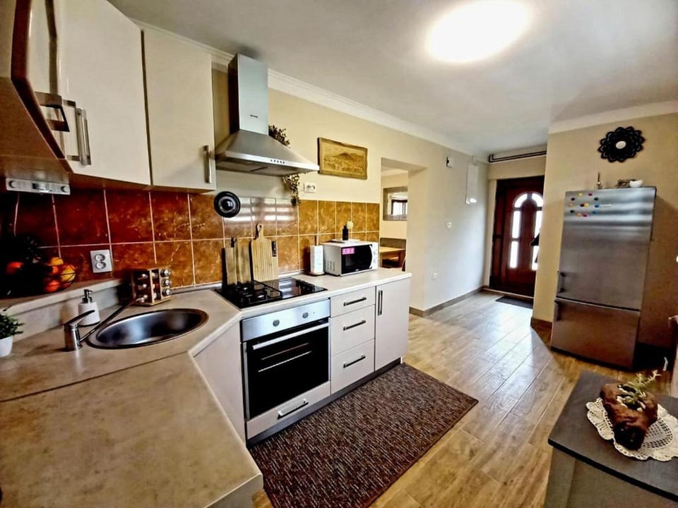 House (Two Bedroom Holiday Home with Hot Tub) | Private kitchen | Fridge