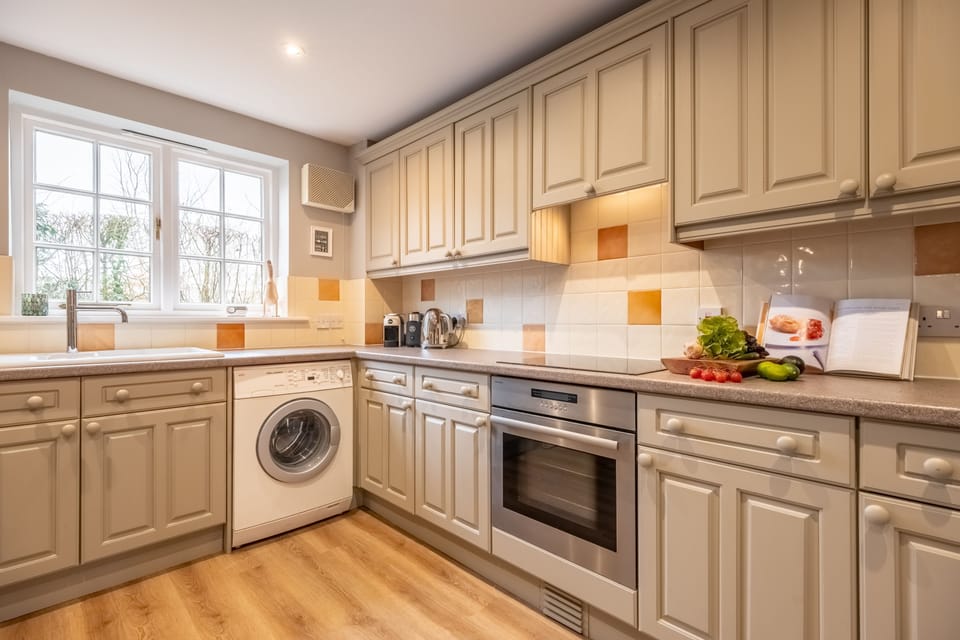 Ground floor: A well-equipped fitted kitchen